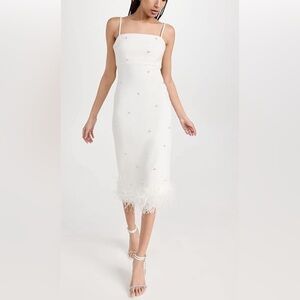 Likely Electra Midi Dress in White size 10